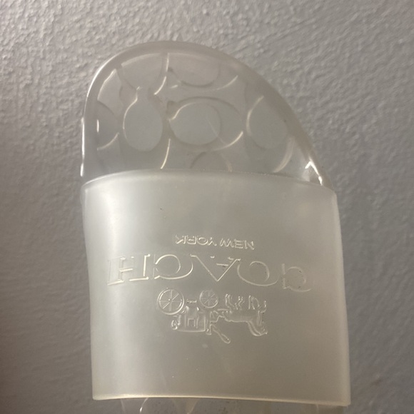 2PAIR=EUC Coach poppy rain boots size 8+COACH🩴Sandals✨Clear Sparkle - Picture 7 of 16